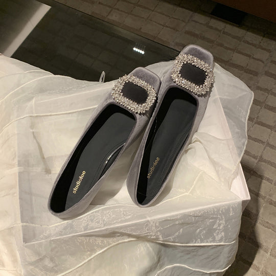 Damen Edle Pumps mit funkelndem Schmuckdetail und bequemer Innensohle EB