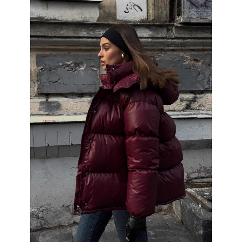 Damen Steppjacke mit glänzender Oberflächenstruktur EB