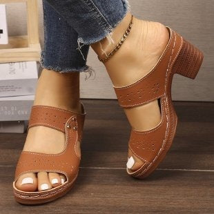 Damen Komfortable und atmungsaktive Sandalen mit offenem Schnitt EB