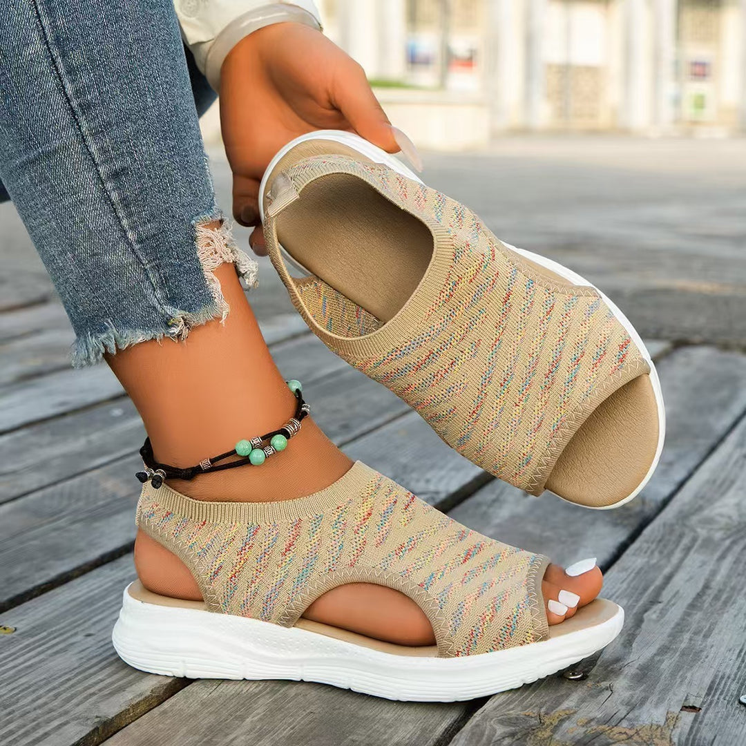 Damen Atmungsaktive Sandalen mit elastischem Obermaterial EB