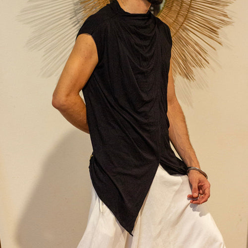 Herren asymmetrisches Kurzarm-T unique Longshirt EB