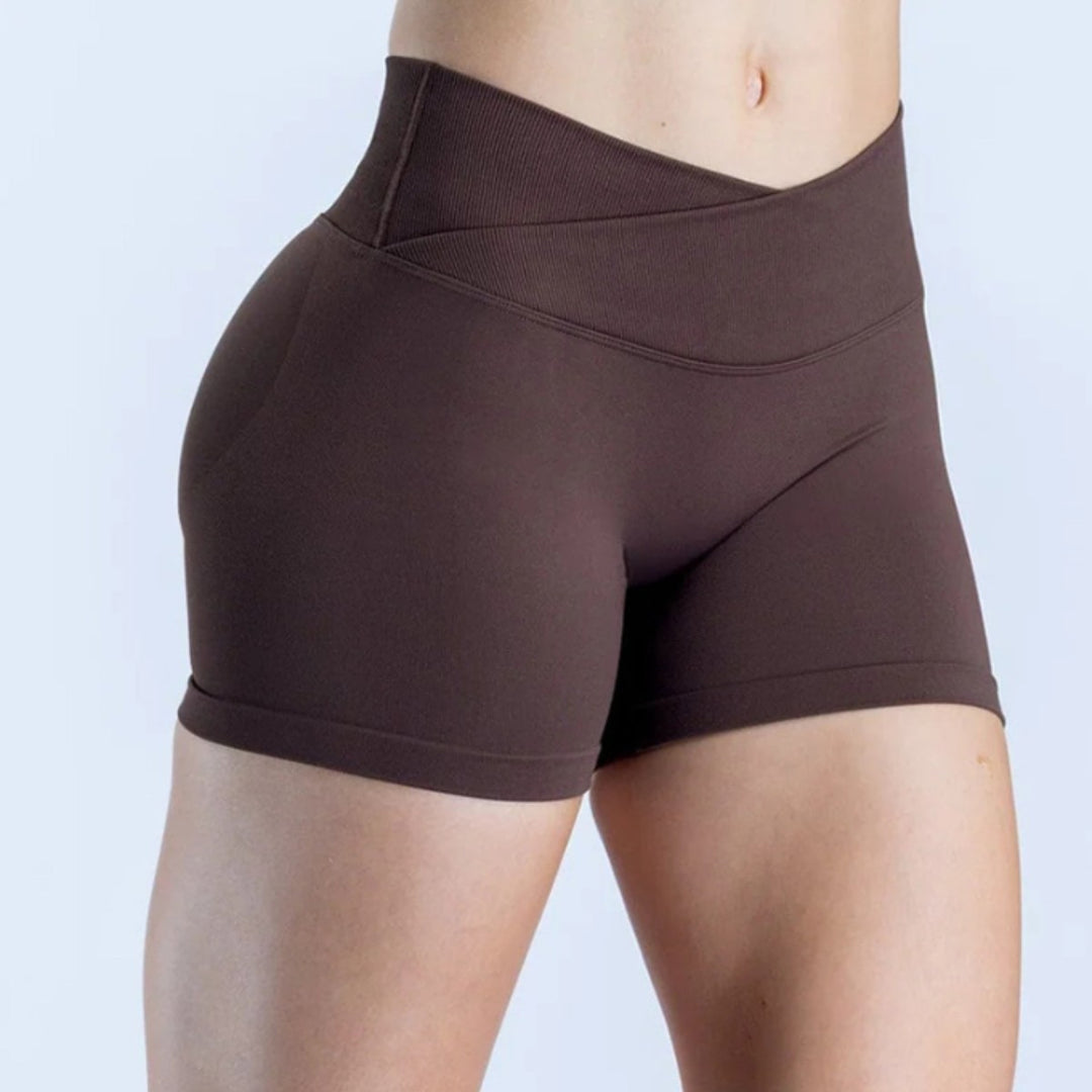 Damen Sportliche Shorts mit hohem Bund und figurformendem Schnitt EB