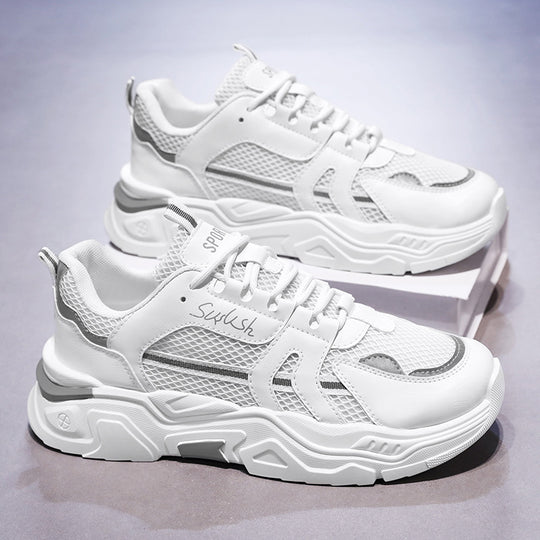 Damen Sportliche Sneakers mit atmungsaktiver Mesh-Konstruktion und stoßdämpfender Sohle EB