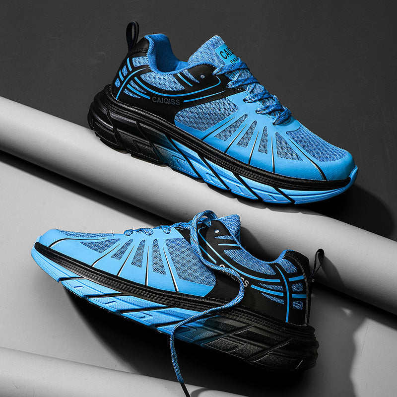 Herren Stabilitäts-Laufschuhe mit keilförmiger Energierückführungssohle und nahtlosem Mesh-Upper EB
