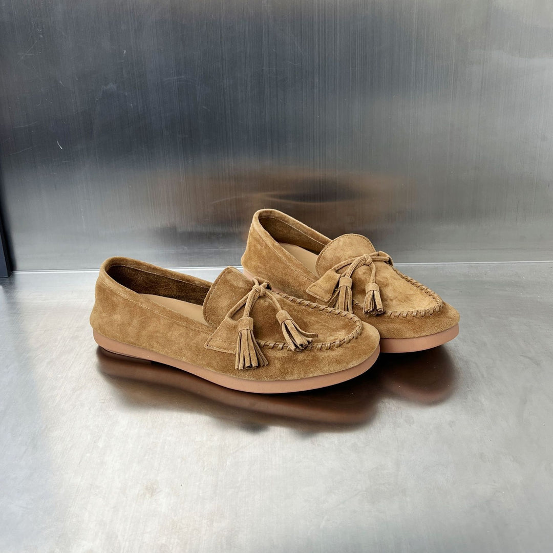 Damen Mokassins mit eleganter Quasten-Detailierung und bequemer Sohle EB