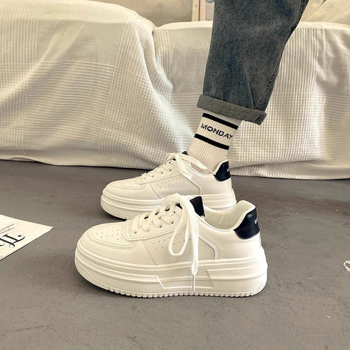 Damen Modische Plateau Sneakers mit komfortablem Rückenschutz EB