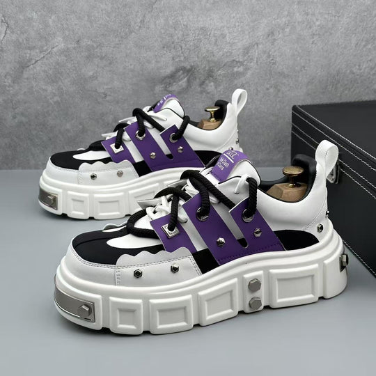Damen Chunky Sneakers mit auffälligem Design und strapazierfähigem Obermaterial EB