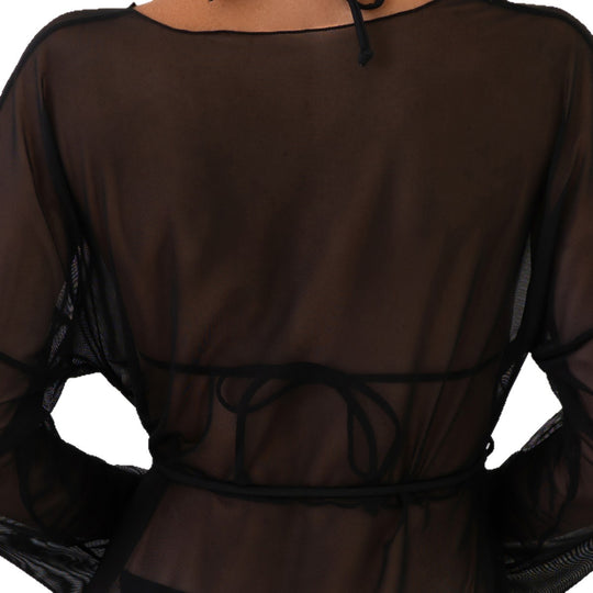 Damen transparenter Strandüberwurf EB