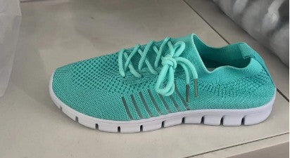 Damen Sportliche Lauf-Sneaker mit sehr atmungsaktivem Mesh-Obermaterial EB
