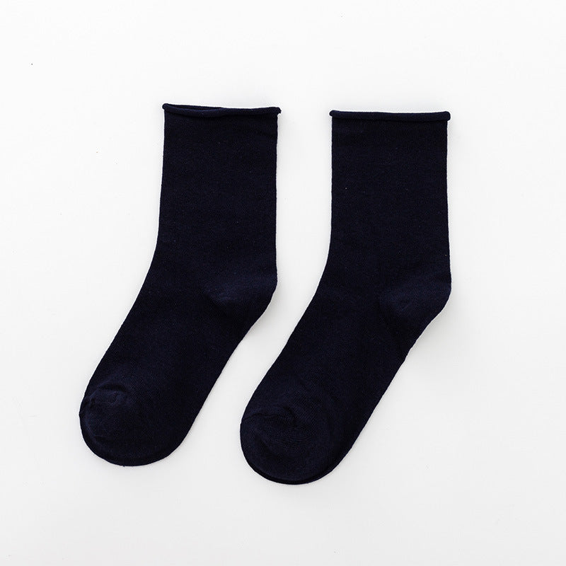 Damen Komfortable Baumwollsocken im klassischen Stil EB