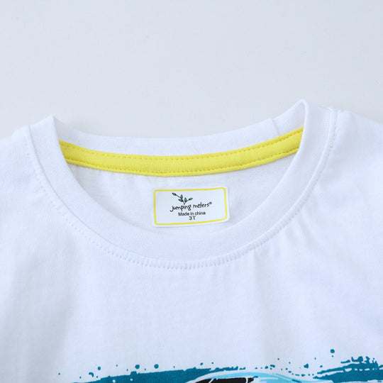 Jungen Kurzarm T-Shirt mit aufregendem Fahrzeugdesign EB