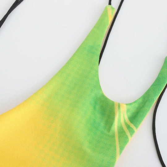 Damen Crop-Top mit asymmetrischem Dekolleté und verstellbaren Trägern EB