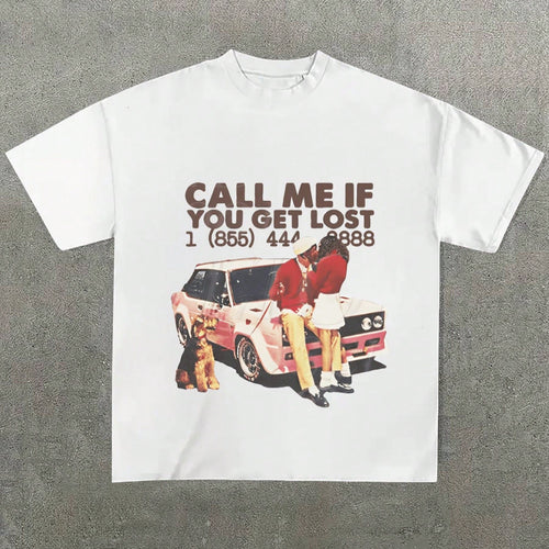 Damen Grafik T-Shirt mit nostalgischem Auto-Design und frechem Schriftzug EB
