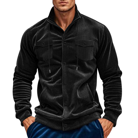 Herren Utility-Hemd mit strukturiertem Cordstoff und praktischen Brusttaschen EB