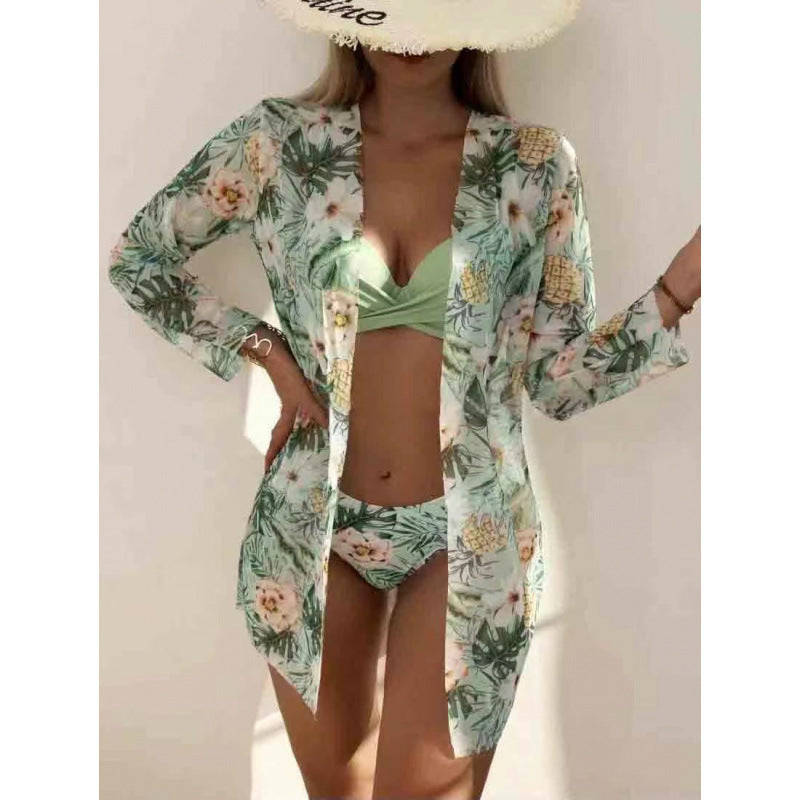 Damen Strandkleid mit floralen Mustern EB