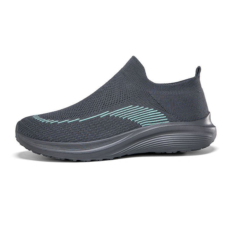Damen Sportliche Sockensneaker mit atmungsaktivem Obermaterial und rutschfester Sohle EB
