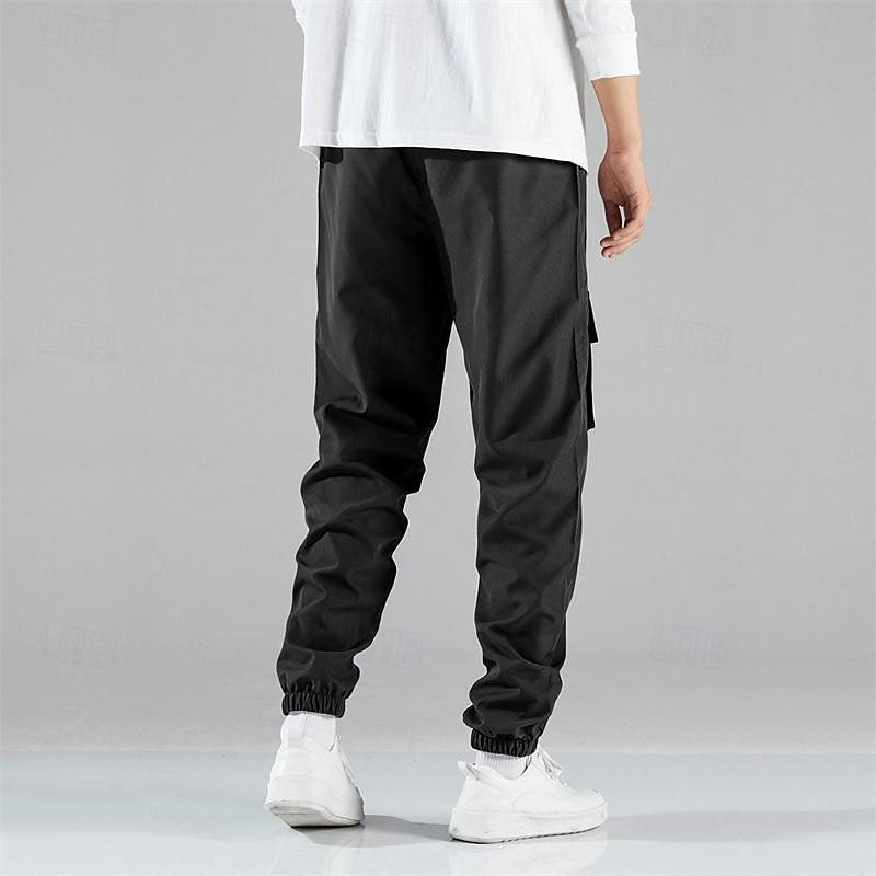 Herren Cargo-Hose mit elastischem Bund und multifunktionalen Taschen EB