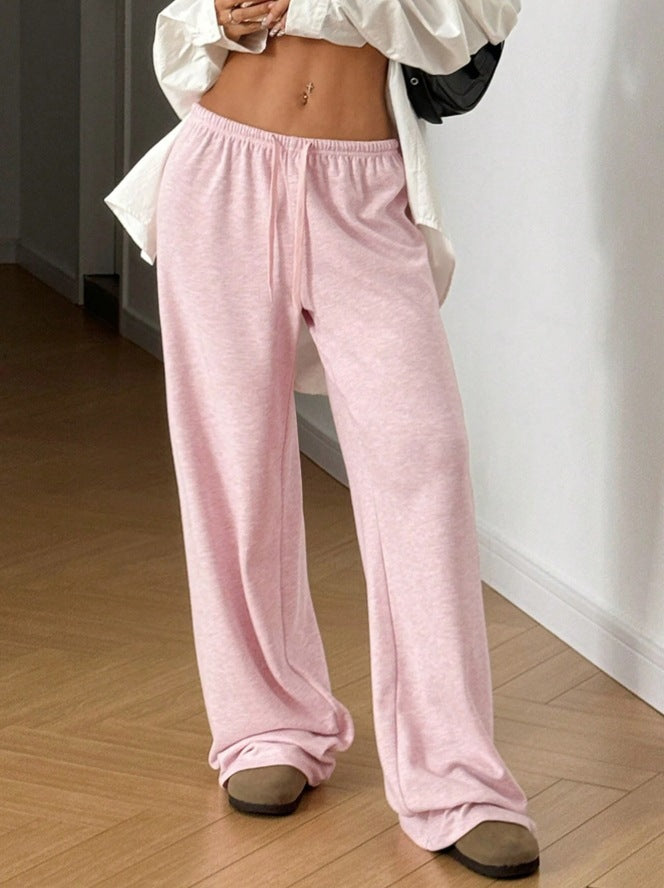 Damen weit geschnittene Freizeit-Hose mit bequemer Taille EB