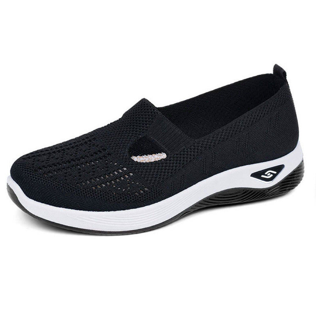Damen Slip-On Sportschuhe mit luftdurchlässigem Netzdesign EB