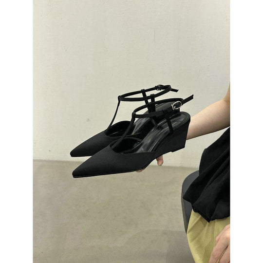 Damen schicke Slingback Pumps mit modischem Keilabsatz EB