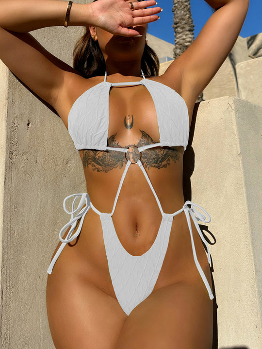 Damen Designer-Bikini mit raffiniertem Cut-Out-Design EB