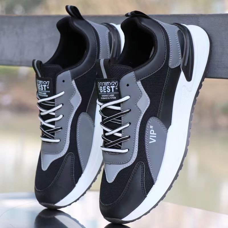 Damen Modische Sport-Sneaker mit atmungsaktiver Mesh-Oberfläche und stoßdämpfender Sohle EB