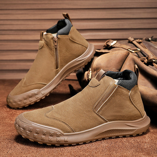 Damen Komfortable Stiefeletten mit weichem Innenfutter und praktischem Reißverschluss EB