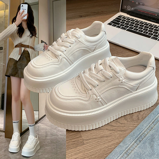 Damen Sneakers mit dickem Plateau und atmungsaktivem Obermaterial EB