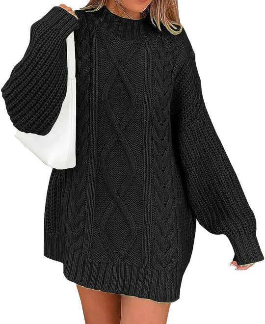 Damen Strickpullover mit oversized Schnitt EB