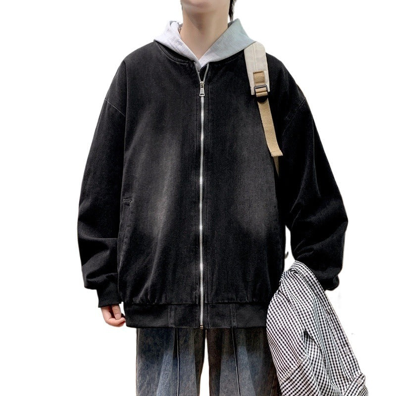 Herren entspannte Baumwolljacke im lässigen Stil EB