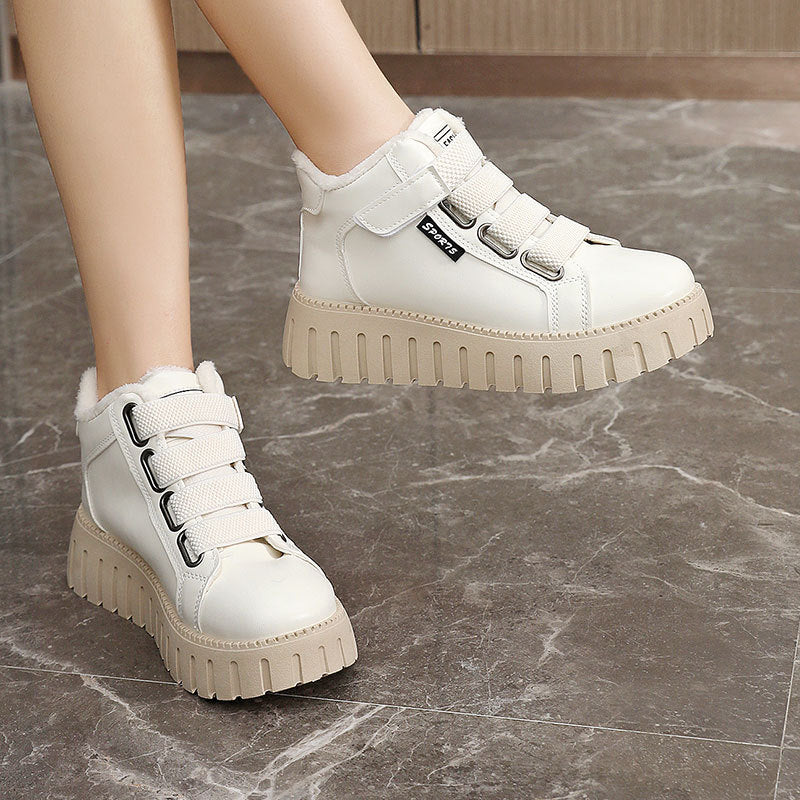 Damen High-Top Sneakers mit gefüttertem Innenbereich und rutschfester Profilsohle EB