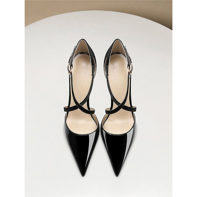 Damen elegante Slingback High Heel Schuhe EB