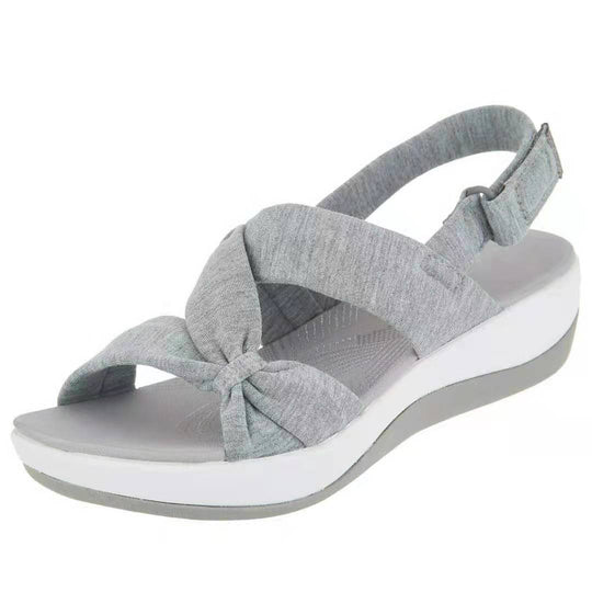Damen komfortable Zehentrenner-Sandalen mit verstellbarem Riemendesign EB