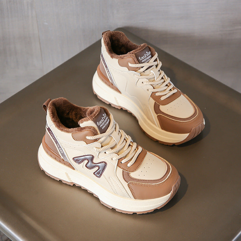 Damen Winterliche Sneaker mit kuscheligem Innenfutter und rutschfester Sohle EB