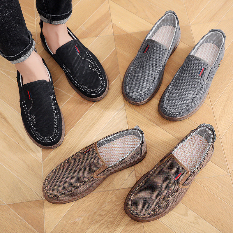 Damen bequeme Mokassins mit elastischem Einstieg und modischem Design EB