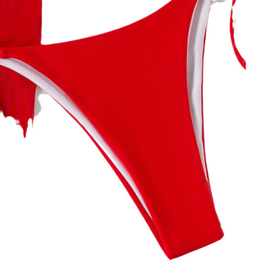 Damen Triangel-Bikini mit Wickelrock EB