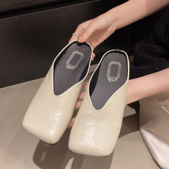 Damen Mules mit modischer metallic Oberfläche und ergonomischer Fußbettung EB