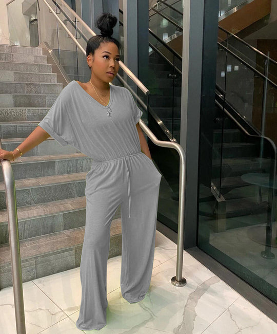 EB | V-Ausschnitt Jumpsuit für Frauen Jane