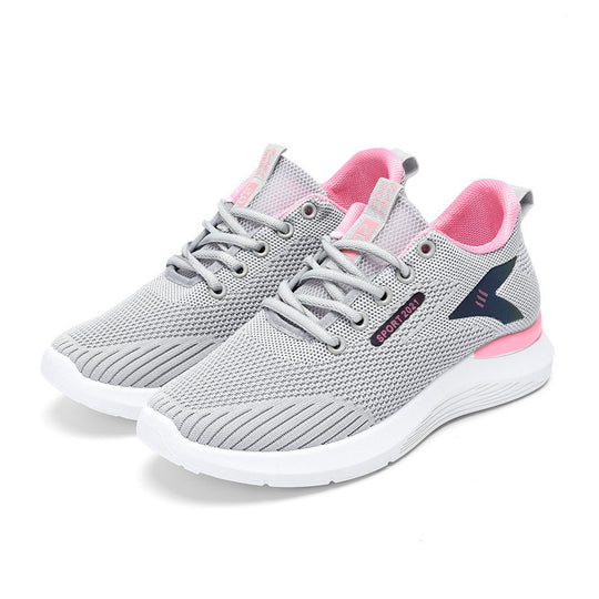 Damen Sportliche Atmungsaktive Sneakers mit flexiblem Mesh-Obermaterial EB