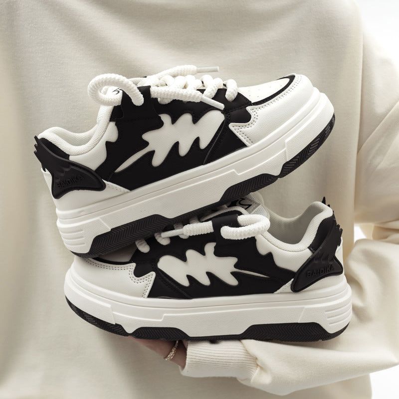 Damen Sportliche Chunky Sneakers mit dynamischem Design und elastischen Schnürsenkeln EB
