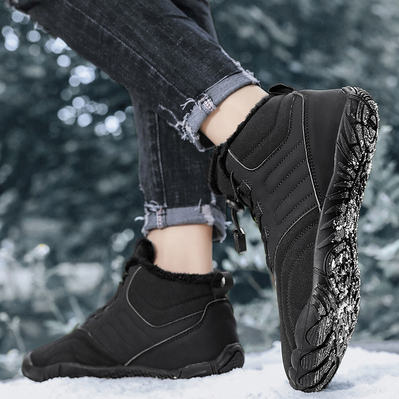 Damen Wasserdichte Outdoor-Schnürstiefel mit kuscheligem Innenfutter EB