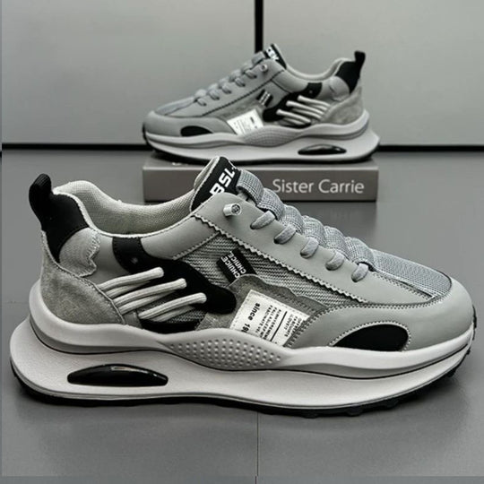 Damen Sportliche Dämpfungssneakers mit luftiger Struktur und ergonomischer Sohle EB