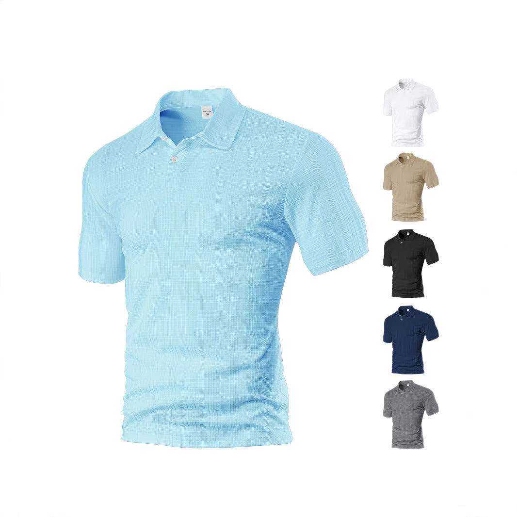 Herren Poloshirt mit strukturiertem Design und modischen Akzenten EB