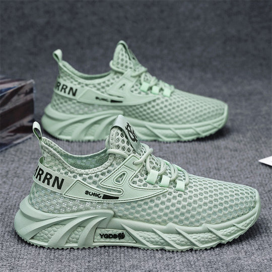 Damen Sportliche Sneakers mit atmungsaktivem Netzoberteil und stoßdämpfender Sohle EB
