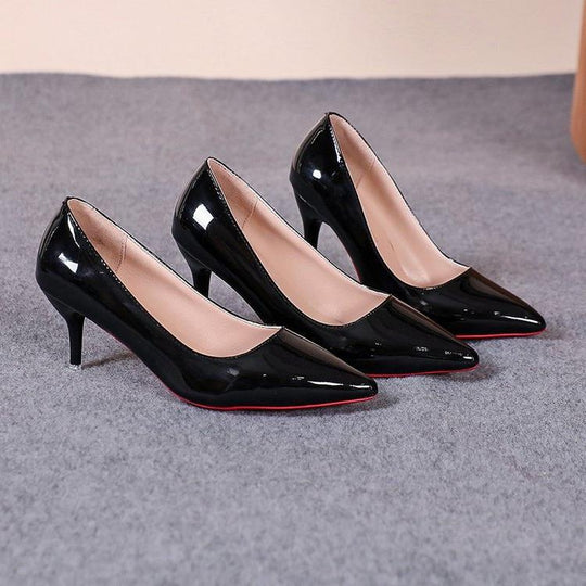 Damen elegante Pumps mit spitzem Zehenbereich und künstlerischem Absatz EB