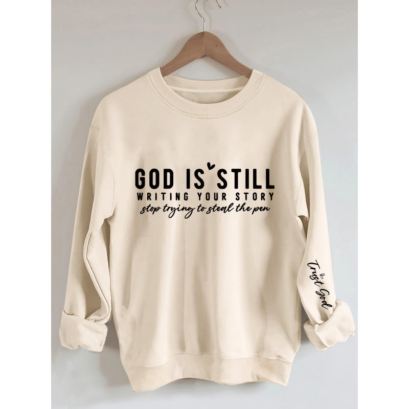Damen Sweatshirt mit inspirierendem Schriftzug und weichem Material EB