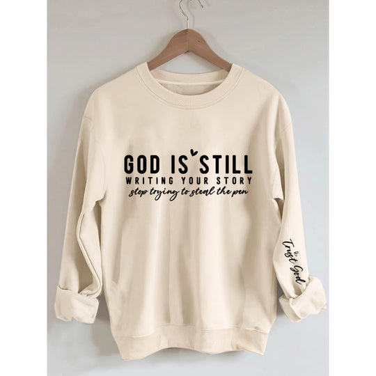 Damen Sweatshirt mit inspirierendem Schriftzug und weichem Material EB