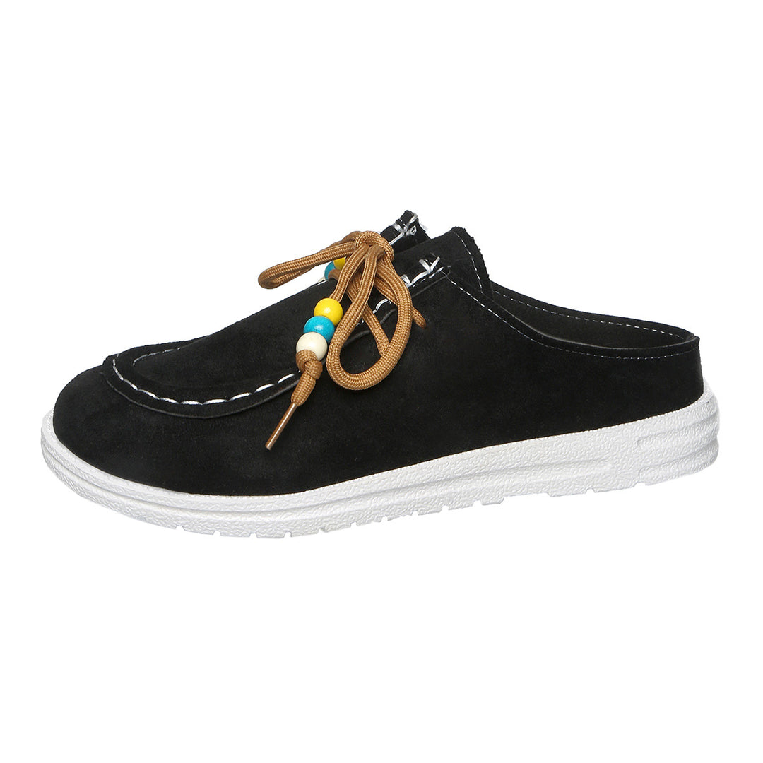 Damen Bequeme Clogs mit modischem Schnitt und dekorativem Riemendesign EB