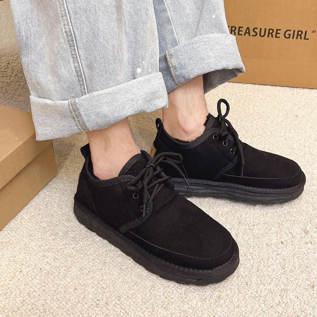 Damen bequeme und stylische Sneakers aus hochwertigem Veloursleder EB