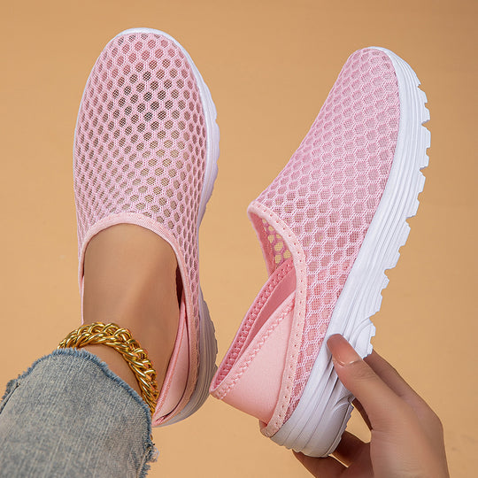 Damen Atmungsaktive Slip-On Freizeitschuhe EB